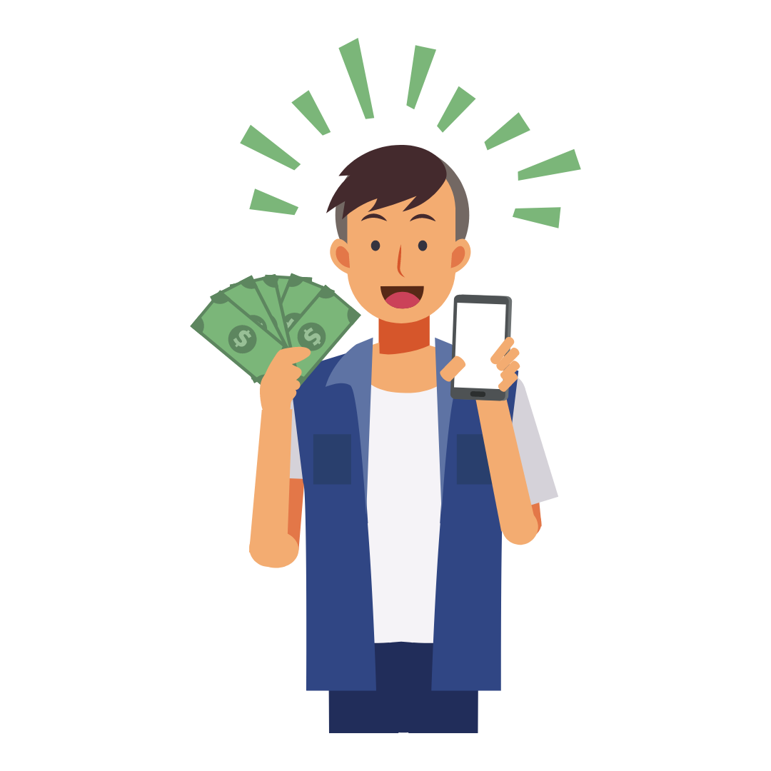 boy with money
